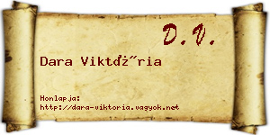 Dara Viktória névjegykártya